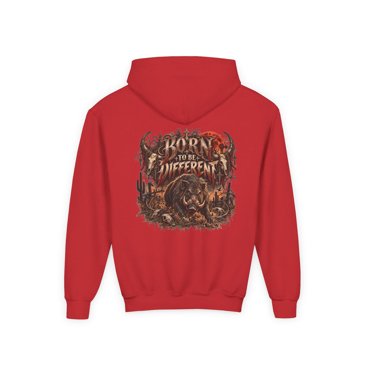 Youth Hooded Sweatshirt – Wild Boar Graphic Hoodie