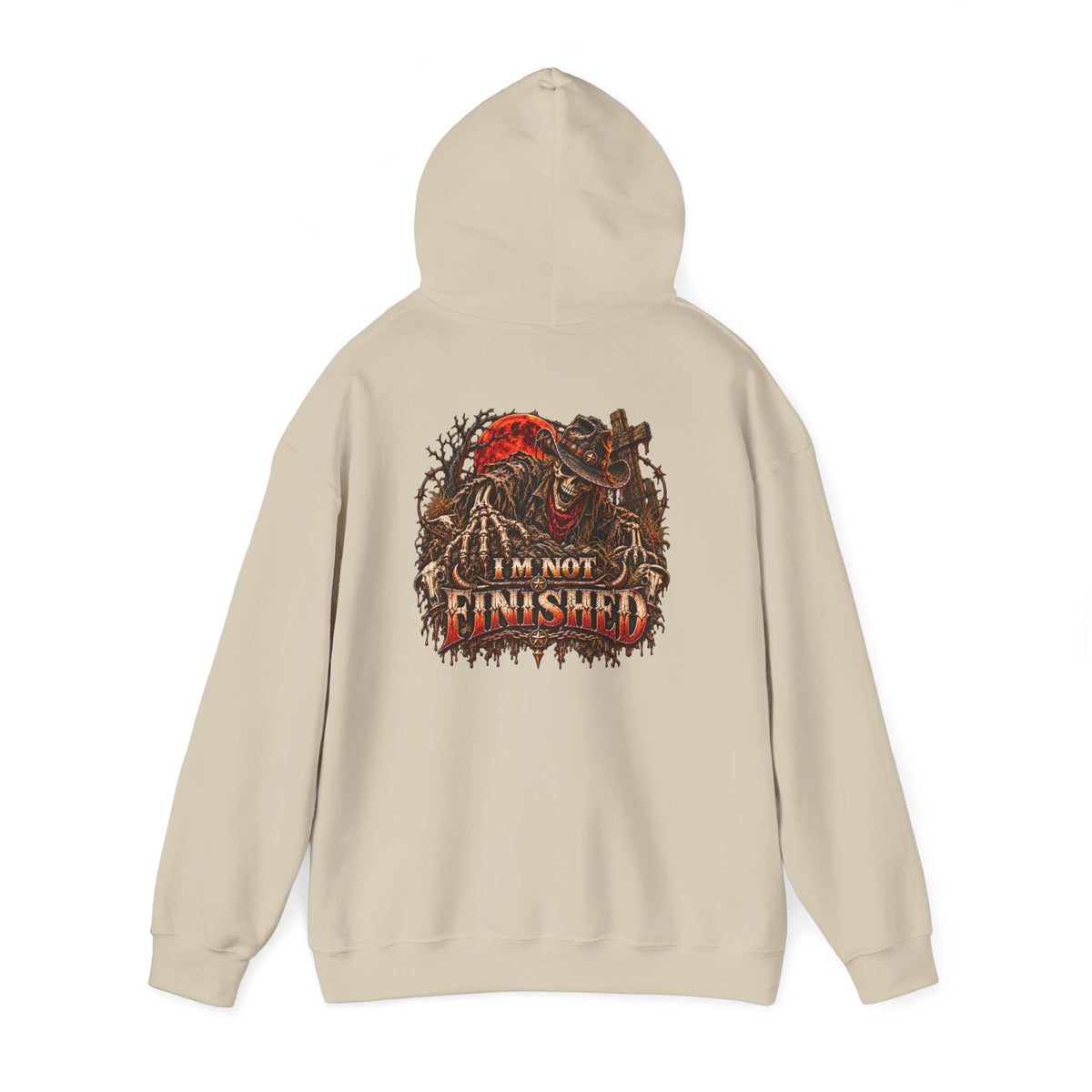 Skeleton Graphic Hoodie – Wild Whiskey & I’m Not Finished Design