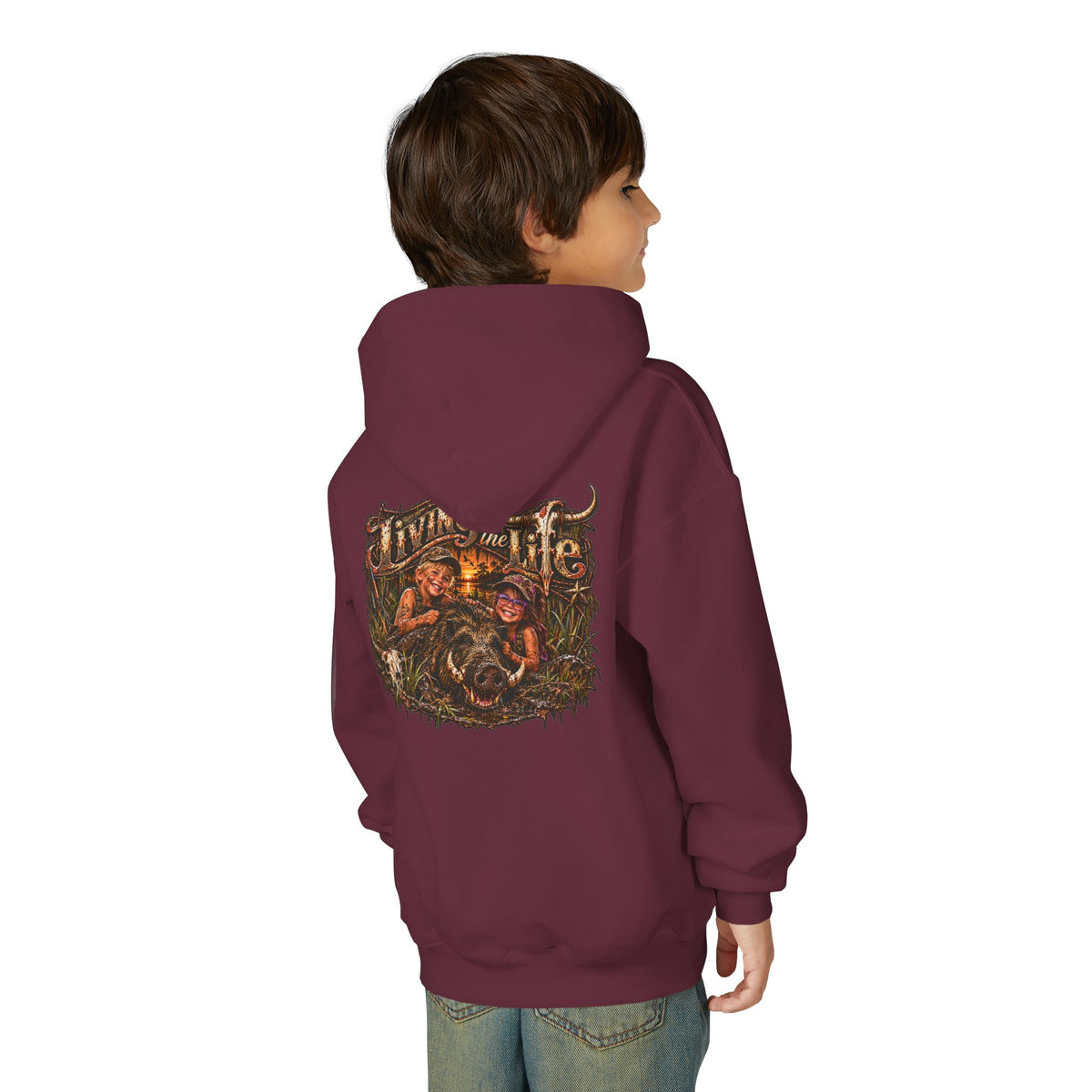 Wild Hog Youth Living the Life Hoodie
