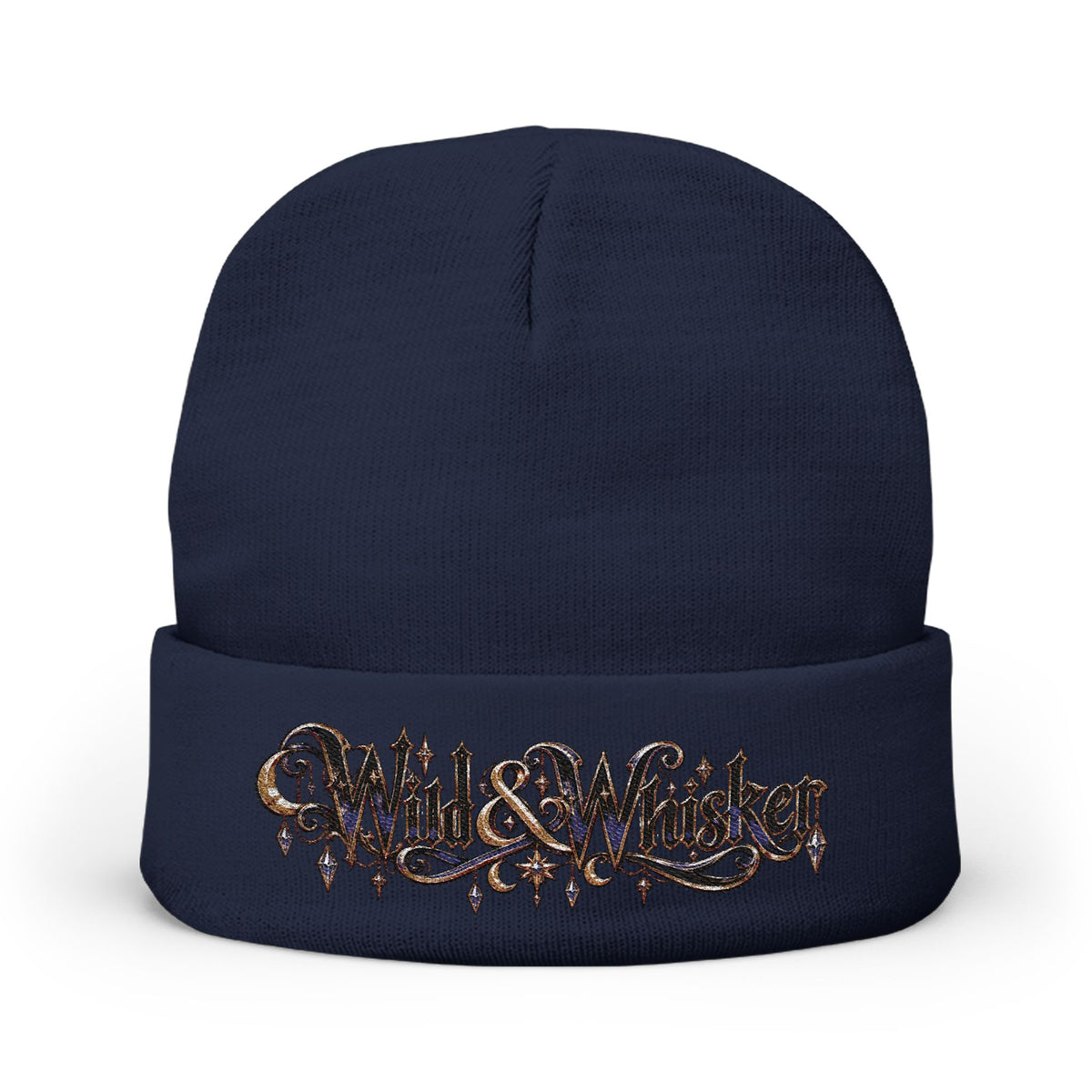 Wild & Whisker Jewel Embroidered Knit Beanie
