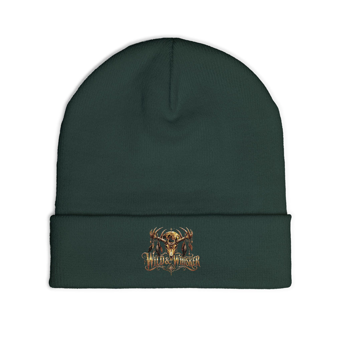 Wild & Whisker deer horns beanie embroidered