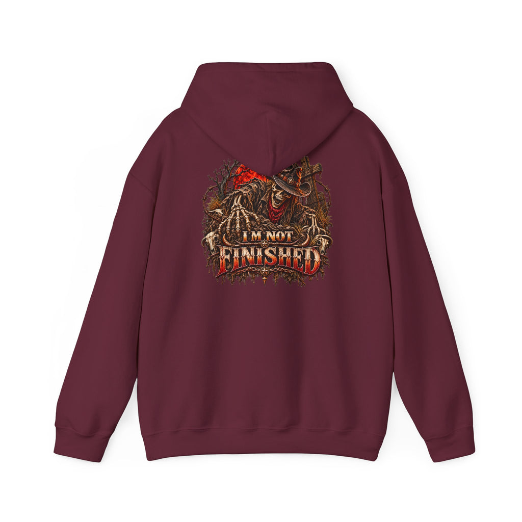 Skeleton Graphic Hoodie – Wild Whiskey & I’m Not Finished Design