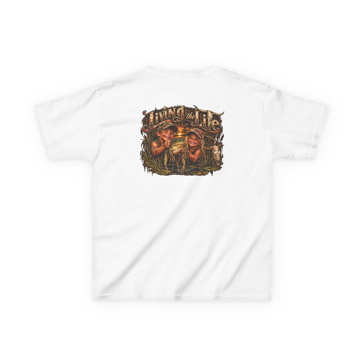 Kids Living the Life Frog  T-Shirt