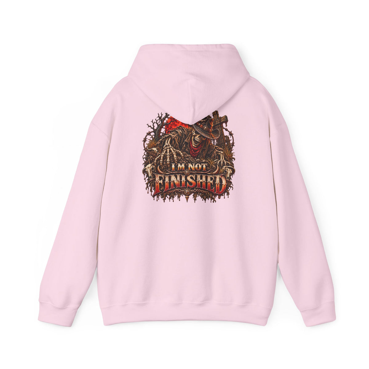 Skeleton Graphic Hoodie – Wild Whiskey & I’m Not Finished Design