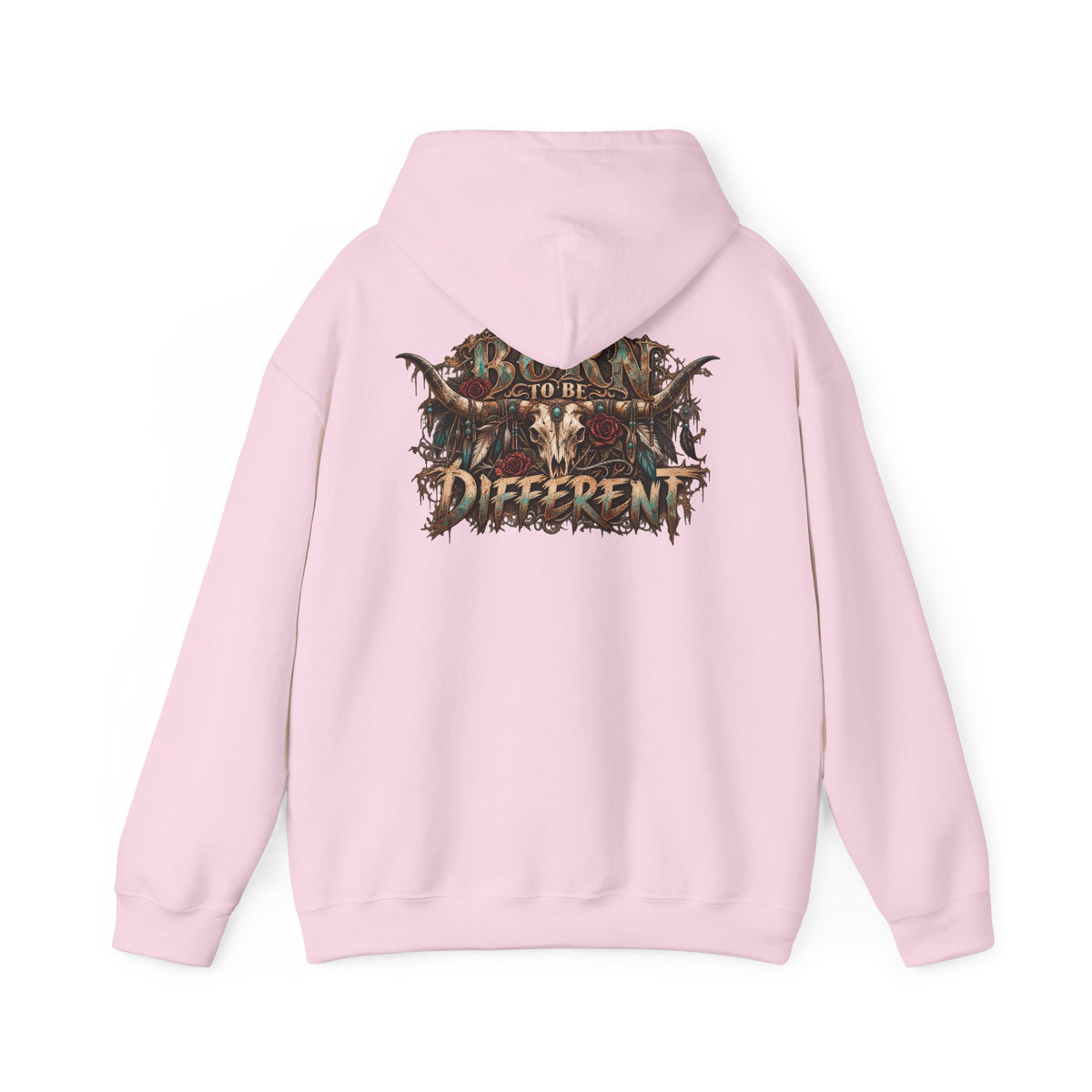 Wild & Whisker Hoodie with cow horn skull Design