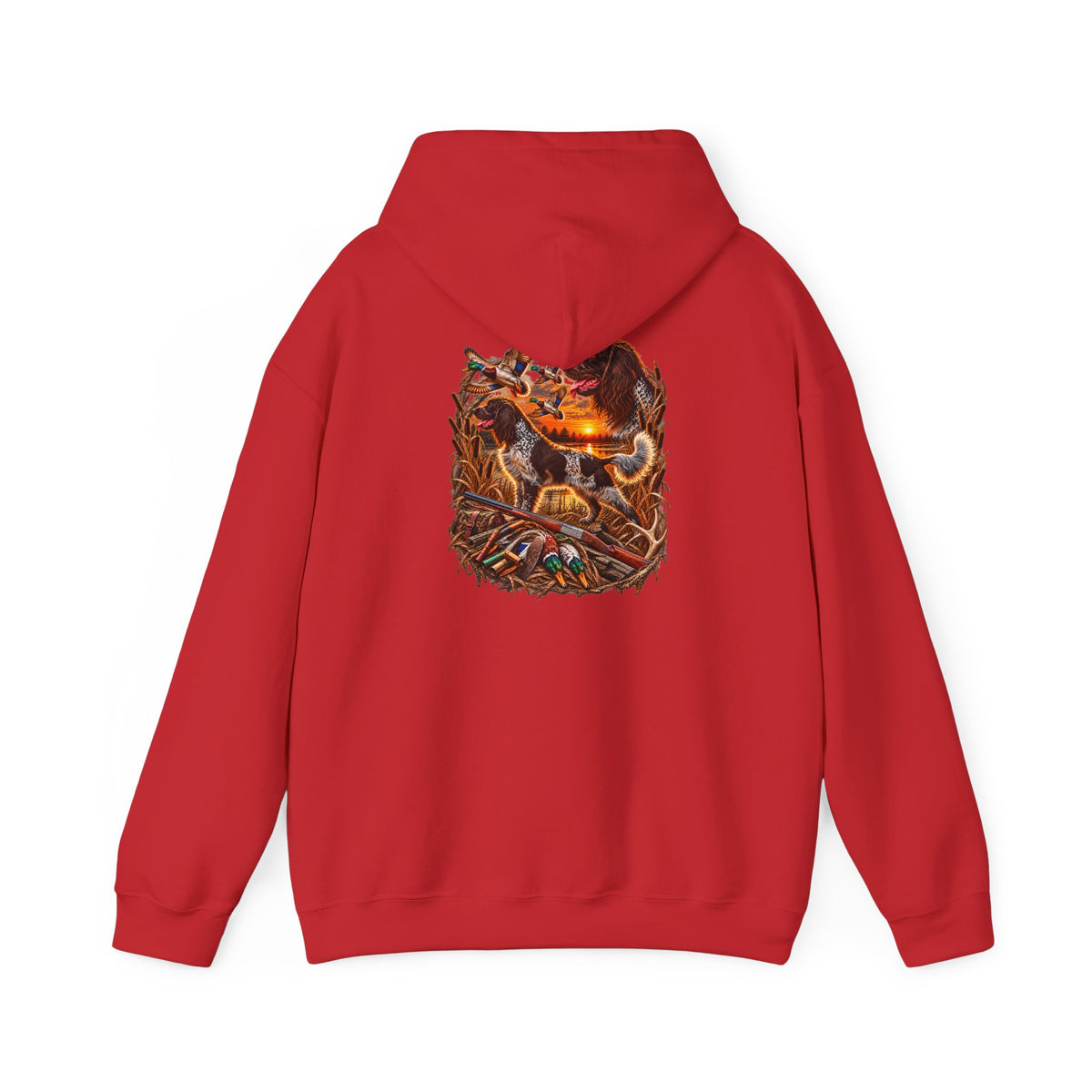 Wild & Whisker Western Hunting Dog – Sunset Waterfowl Collection Hoodie