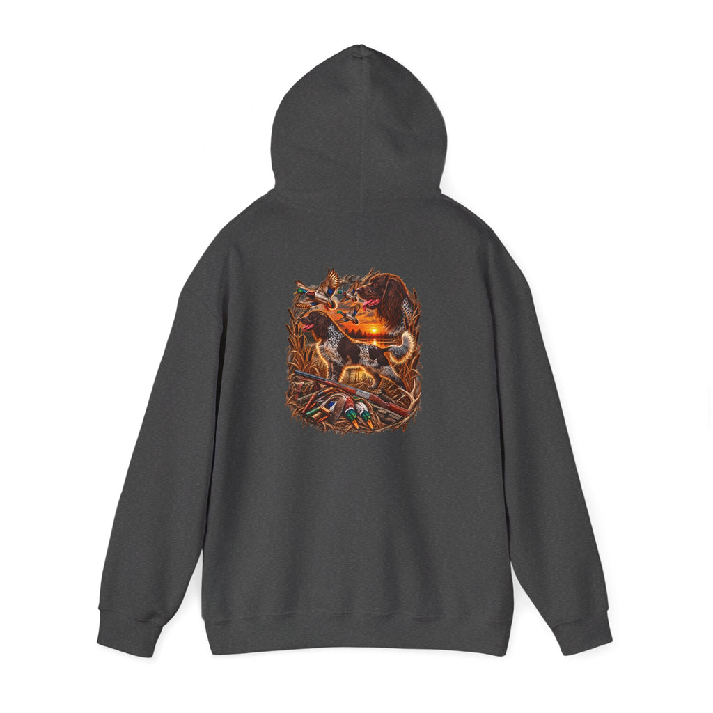 Wild & Whisker Western Hunting Dog – Sunset Waterfowl Collection Hoodie