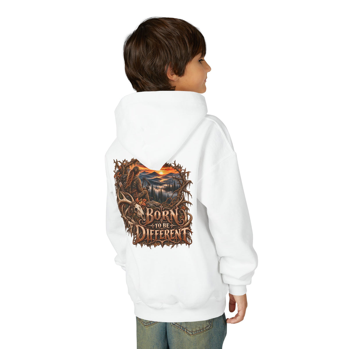 Youth Born Different Wilderness Graphic Hoodie