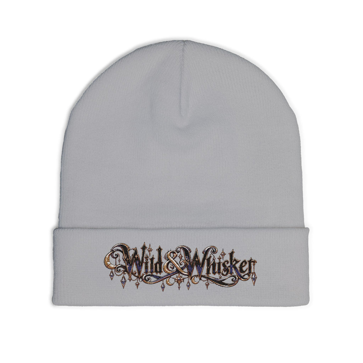 Wild & Whisker Jewel Embroidered Knit Beanie