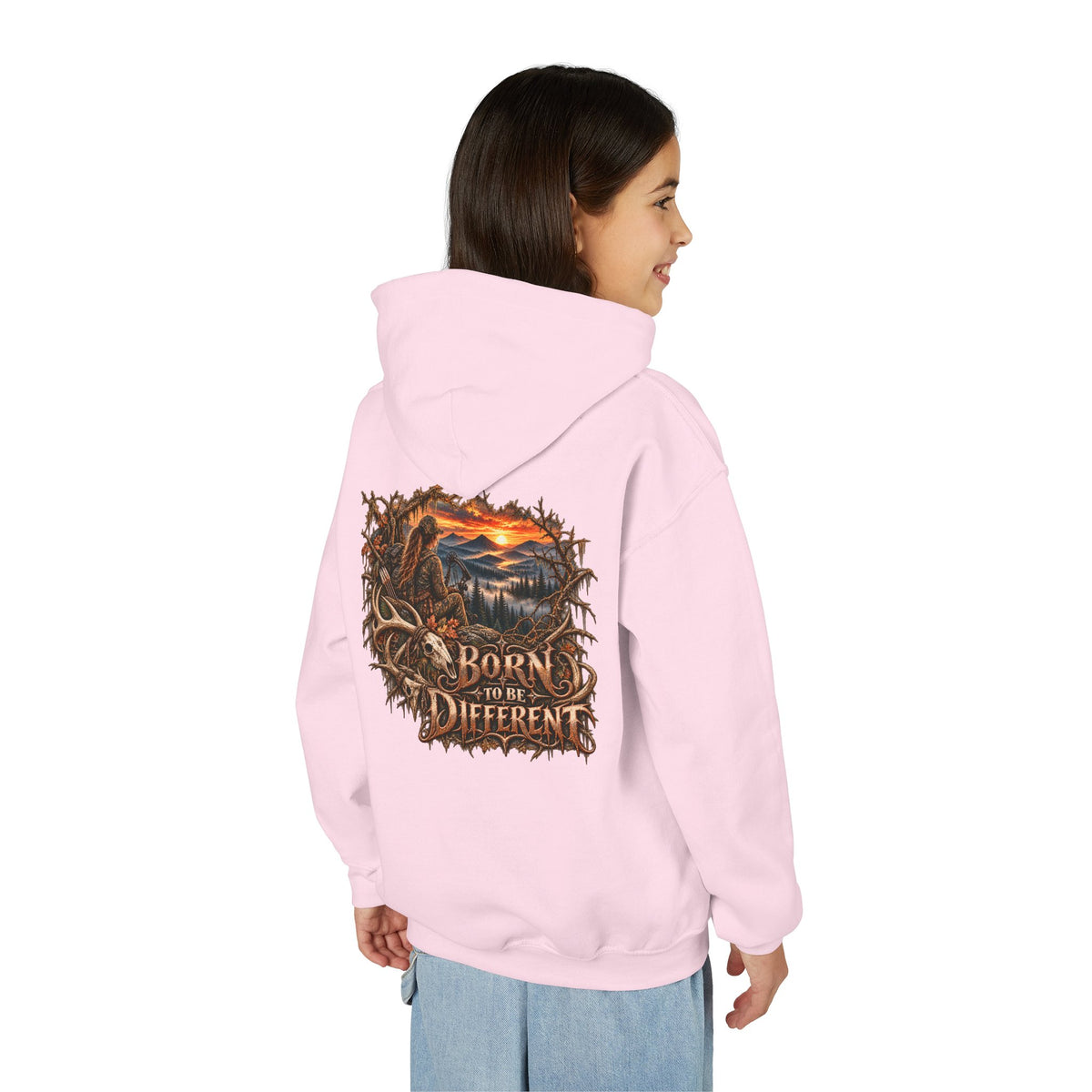 Youth Born Different Wilderness Graphic Hoodie