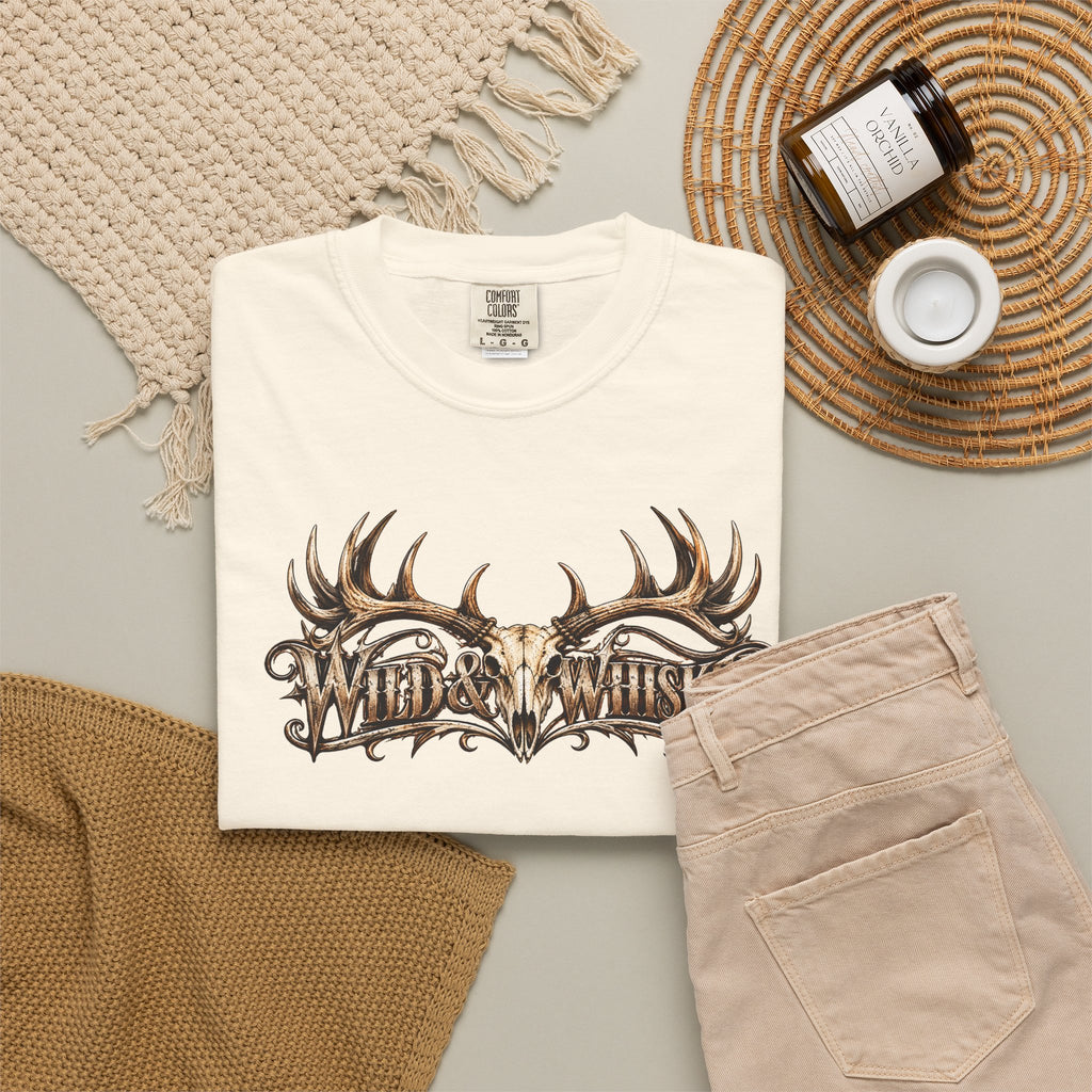 Mystical Octopus and Antler Graphic T-Shirt