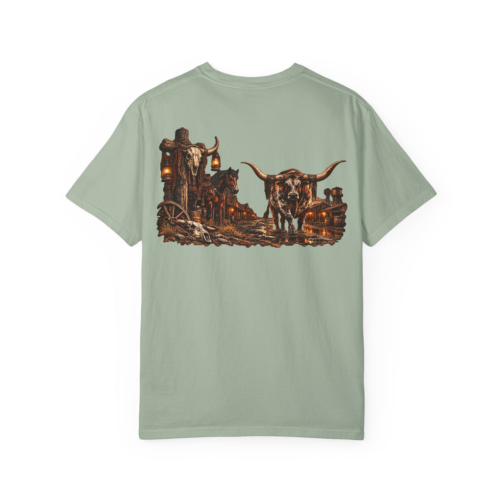 Wild & Whisker Western Longhorn Bull Graphic T-Shirt