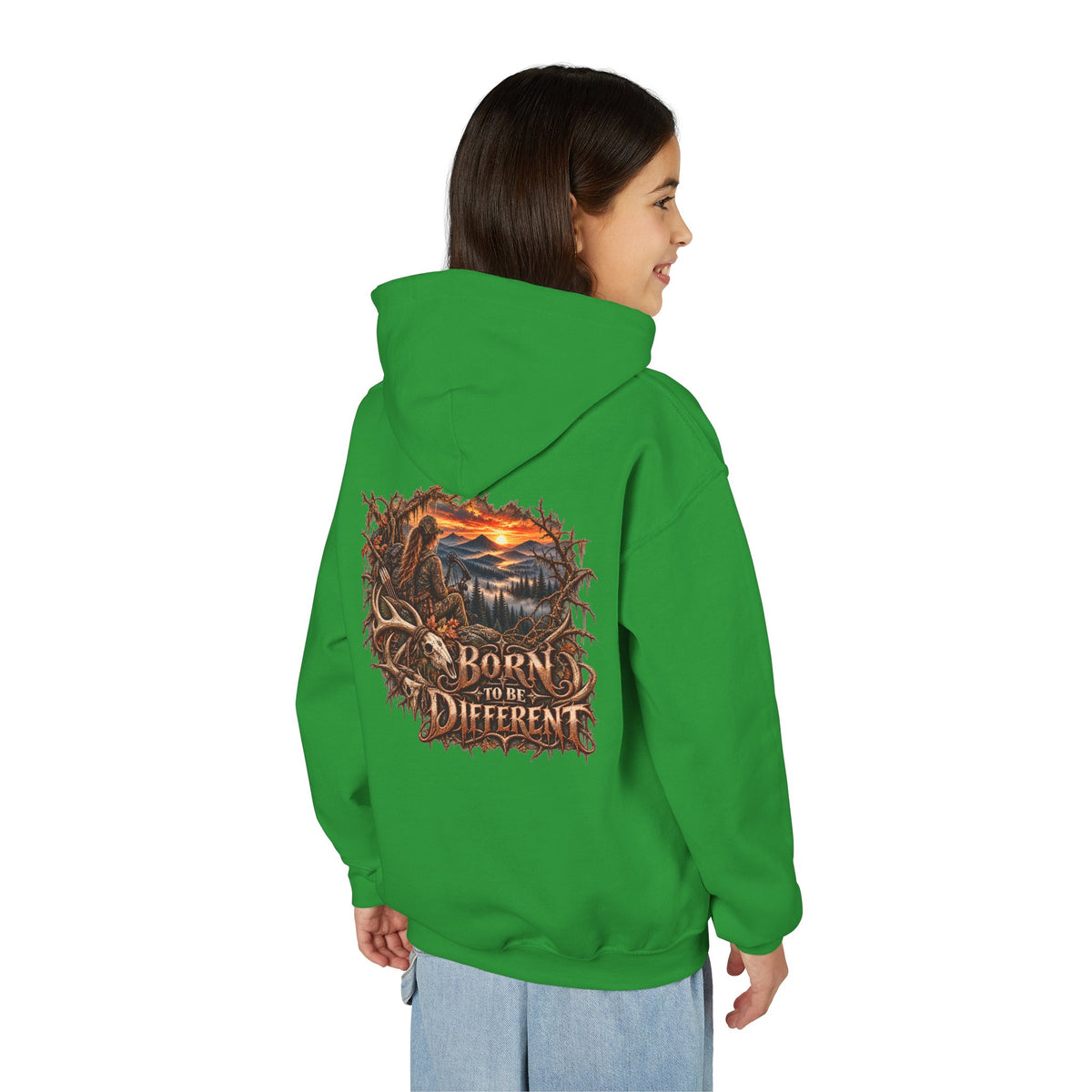 Youth Born Different Wilderness Graphic Hoodie