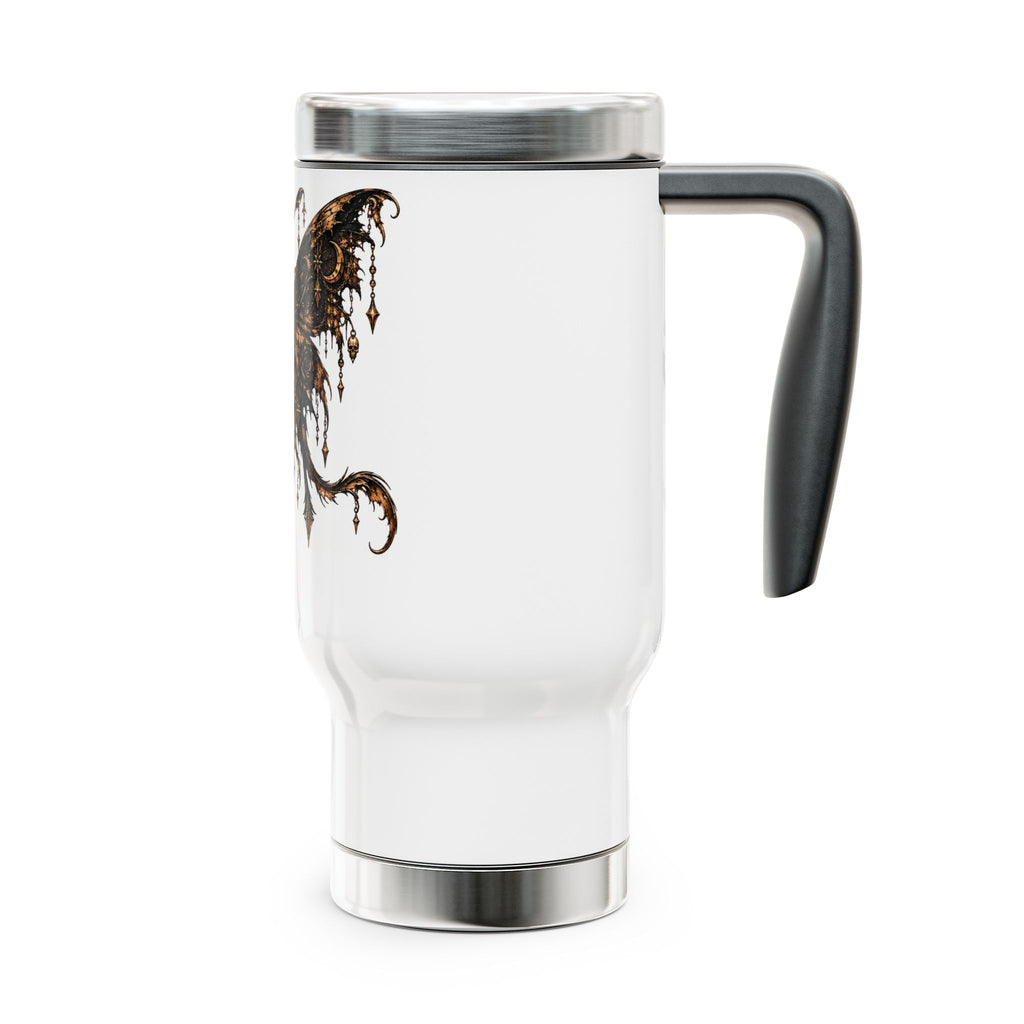 Gothic Butterfly  with skull Travel Mug