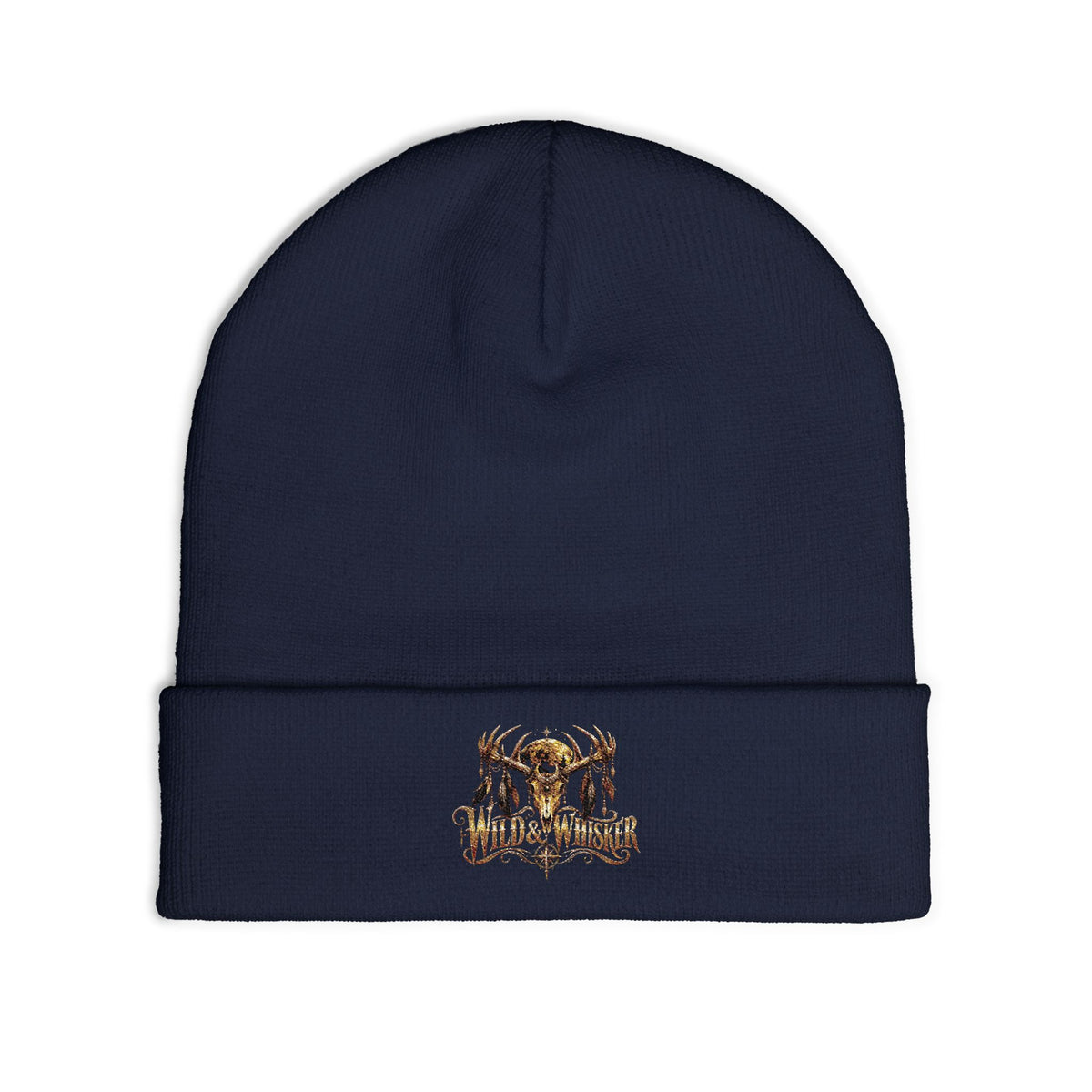 Wild & Whisker deer horns beanie embroidered