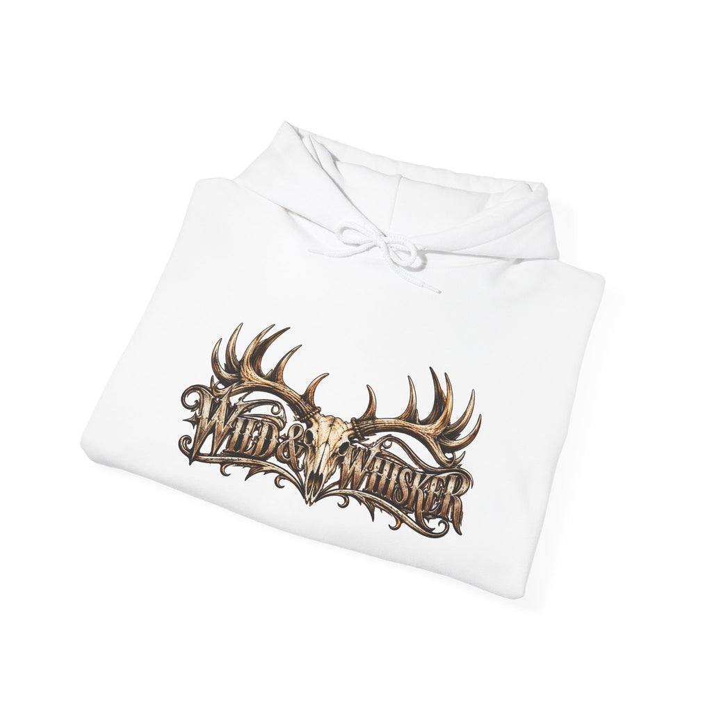 Wild & Whisker  Western Bull Skull Floral Hoodie
