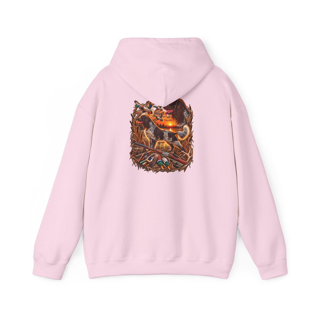 Wild & Whisker Western Hunting Dog – Sunset Waterfowl Collection Hoodie