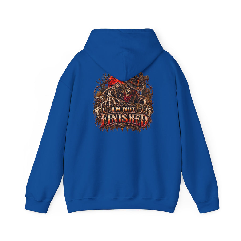 Skeleton Graphic Hoodie – Wild Whiskey & I’m Not Finished Design