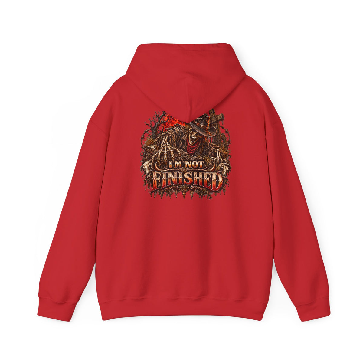 Skeleton Graphic Hoodie – Wild Whiskey & I’m Not Finished Design