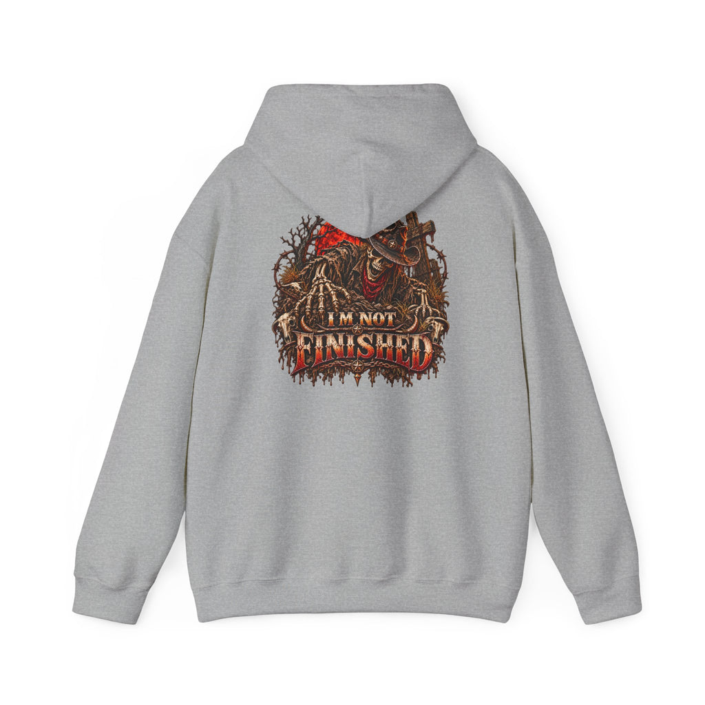 Skeleton Graphic Hoodie – Wild Whiskey & I’m Not Finished Design