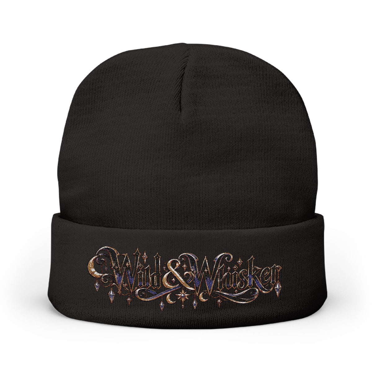 Wild & Whisker Jewel Embroidered Knit Beanie