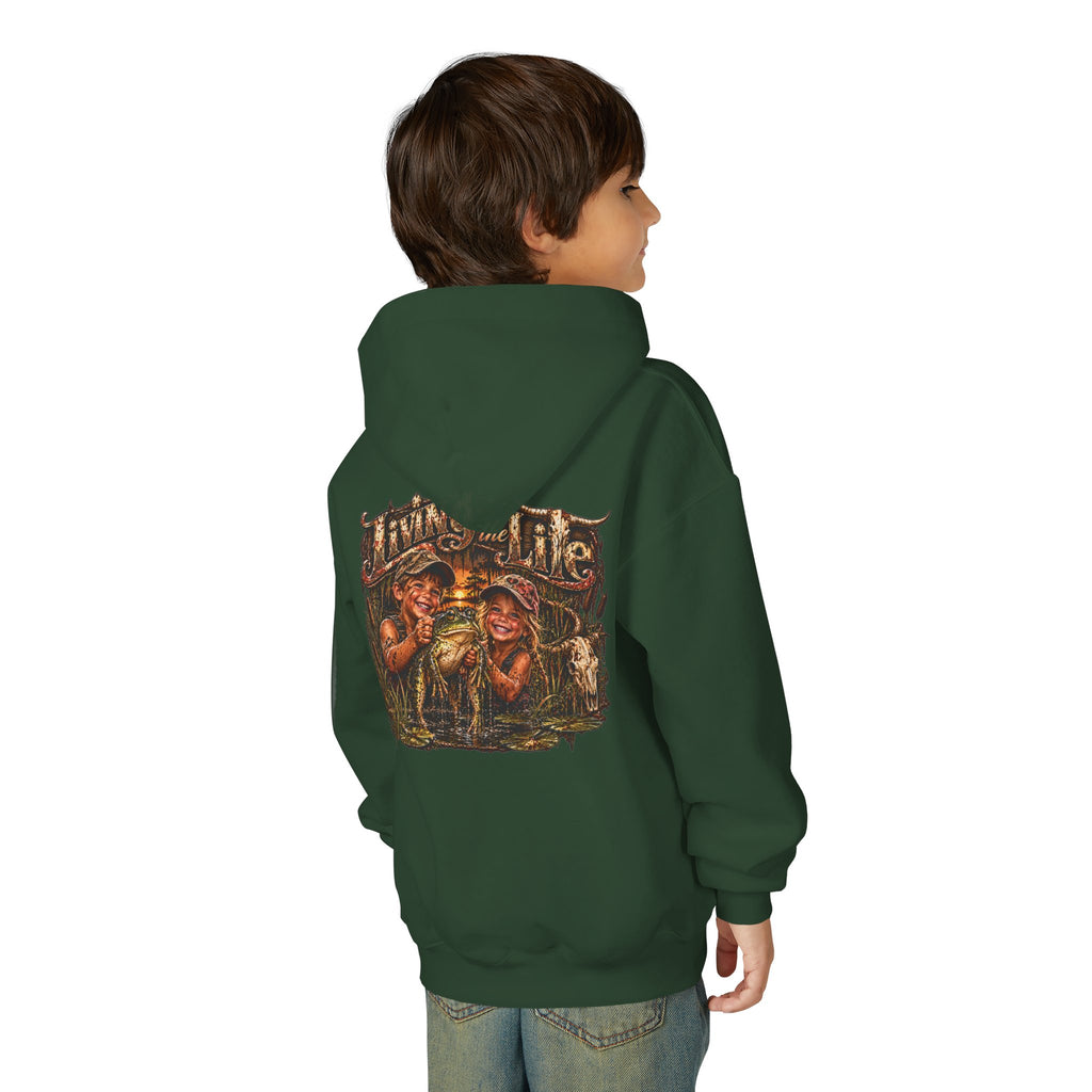 Youth Living the Good Life. Frog Hoodie