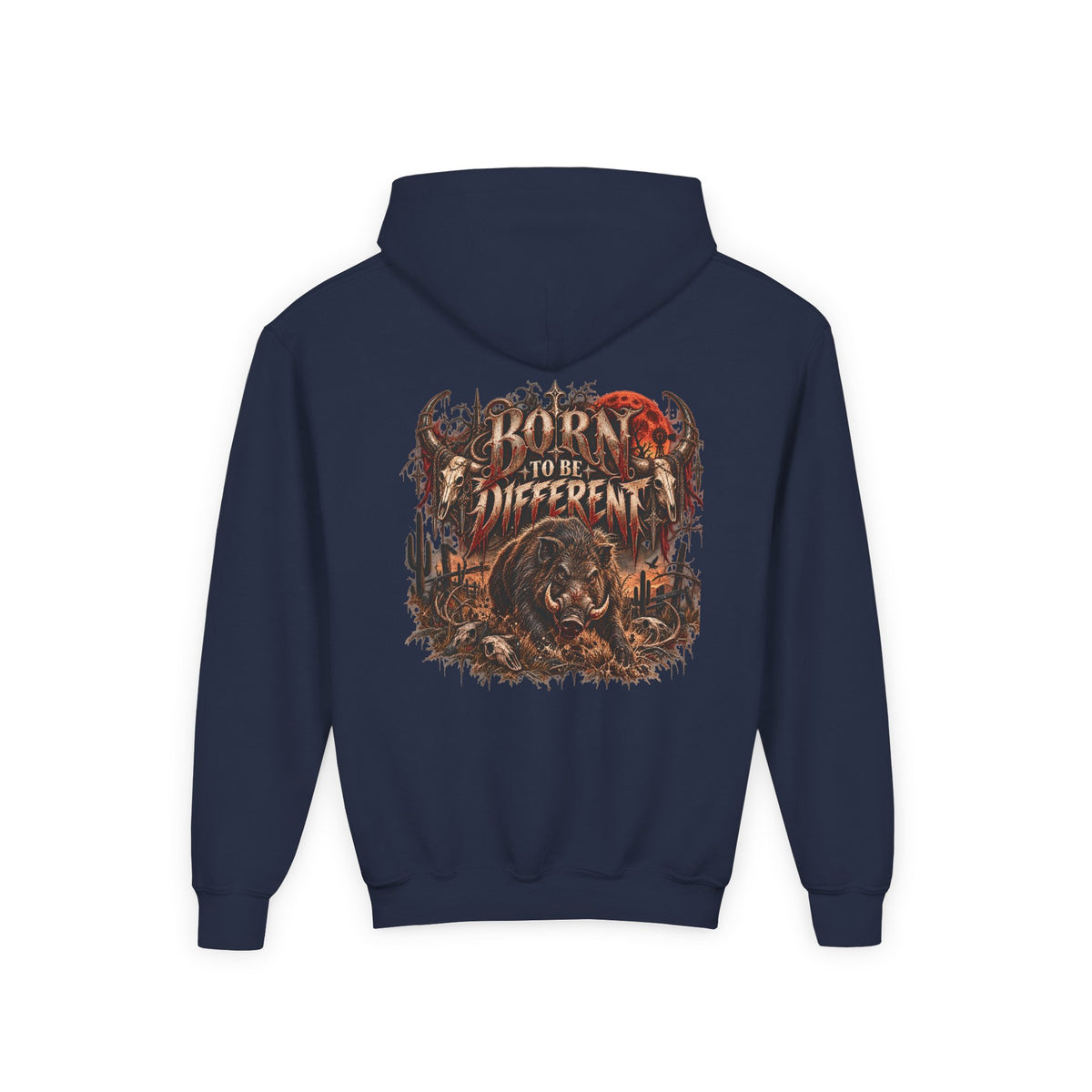 Youth Hooded Sweatshirt – Wild Boar Graphic Hoodie