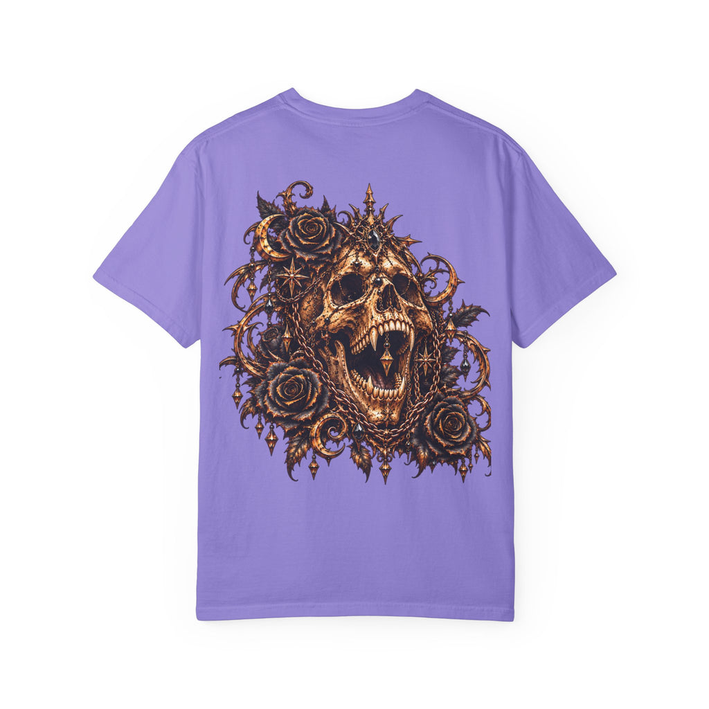 Dark Gothic Skull and Roses T-Shirt
