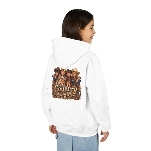 Country Born and Raised Youth Hooded Sweatshirt