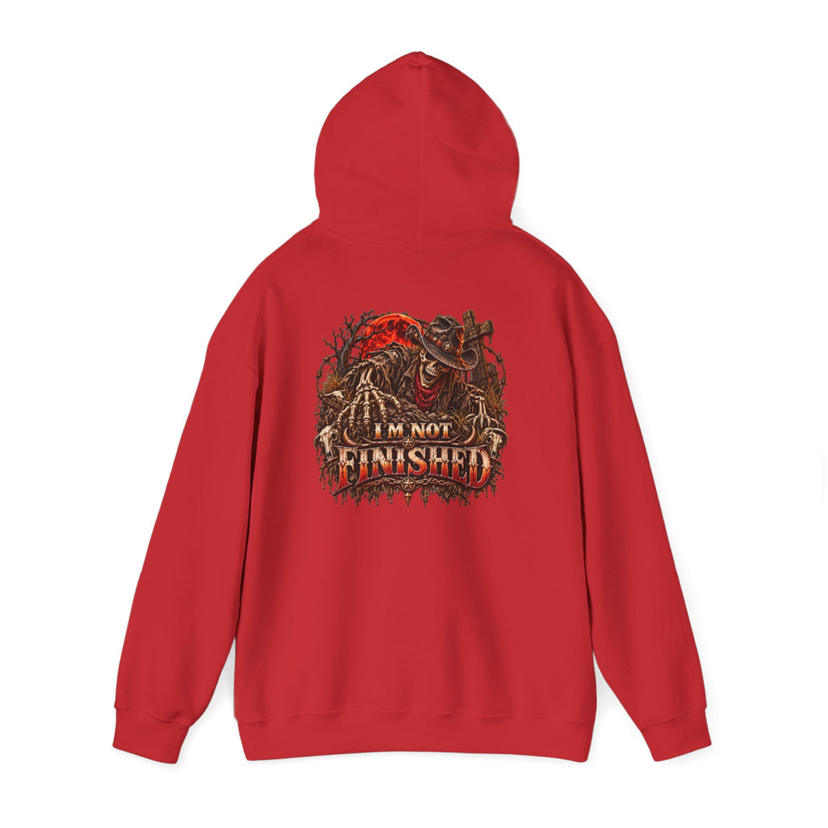 Skeleton Graphic Hoodie – Wild Whiskey & I’m Not Finished Design