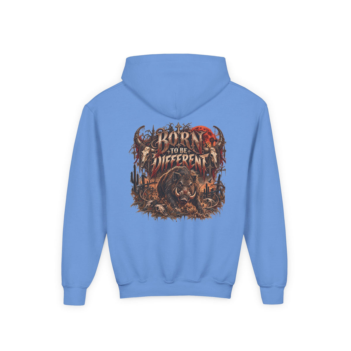 Youth Hooded Sweatshirt – Wild Boar Graphic Hoodie