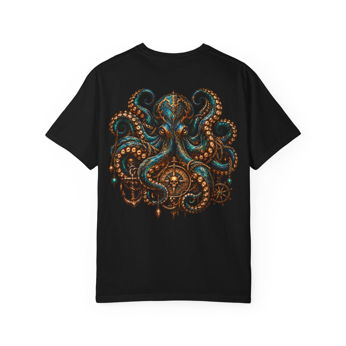 Mystical Octopus and Antler Graphic T-Shirt