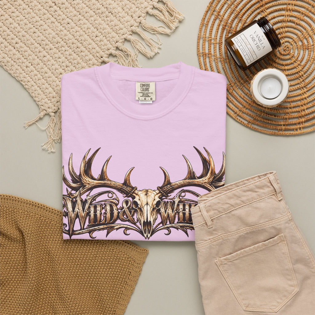 Wild & Whisker  Antler and Butterfly Graphic T-Shirt
