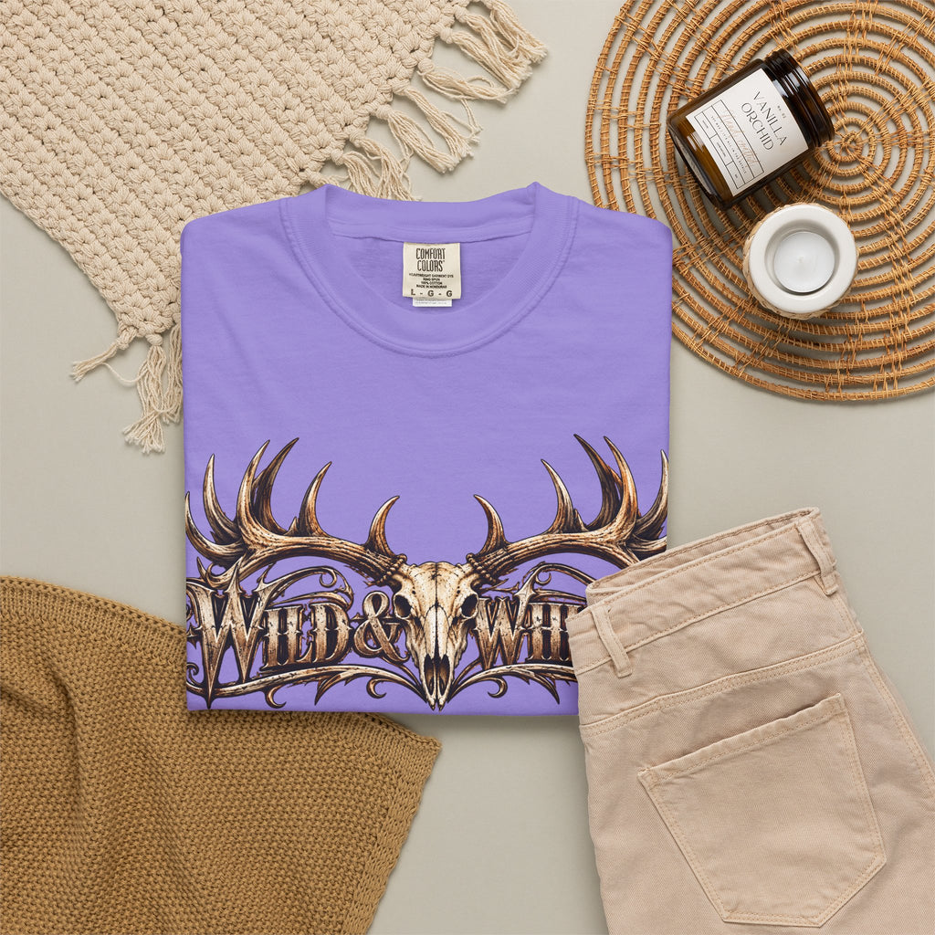 Wild & Whisker  Antler and Butterfly Graphic T-Shirt
