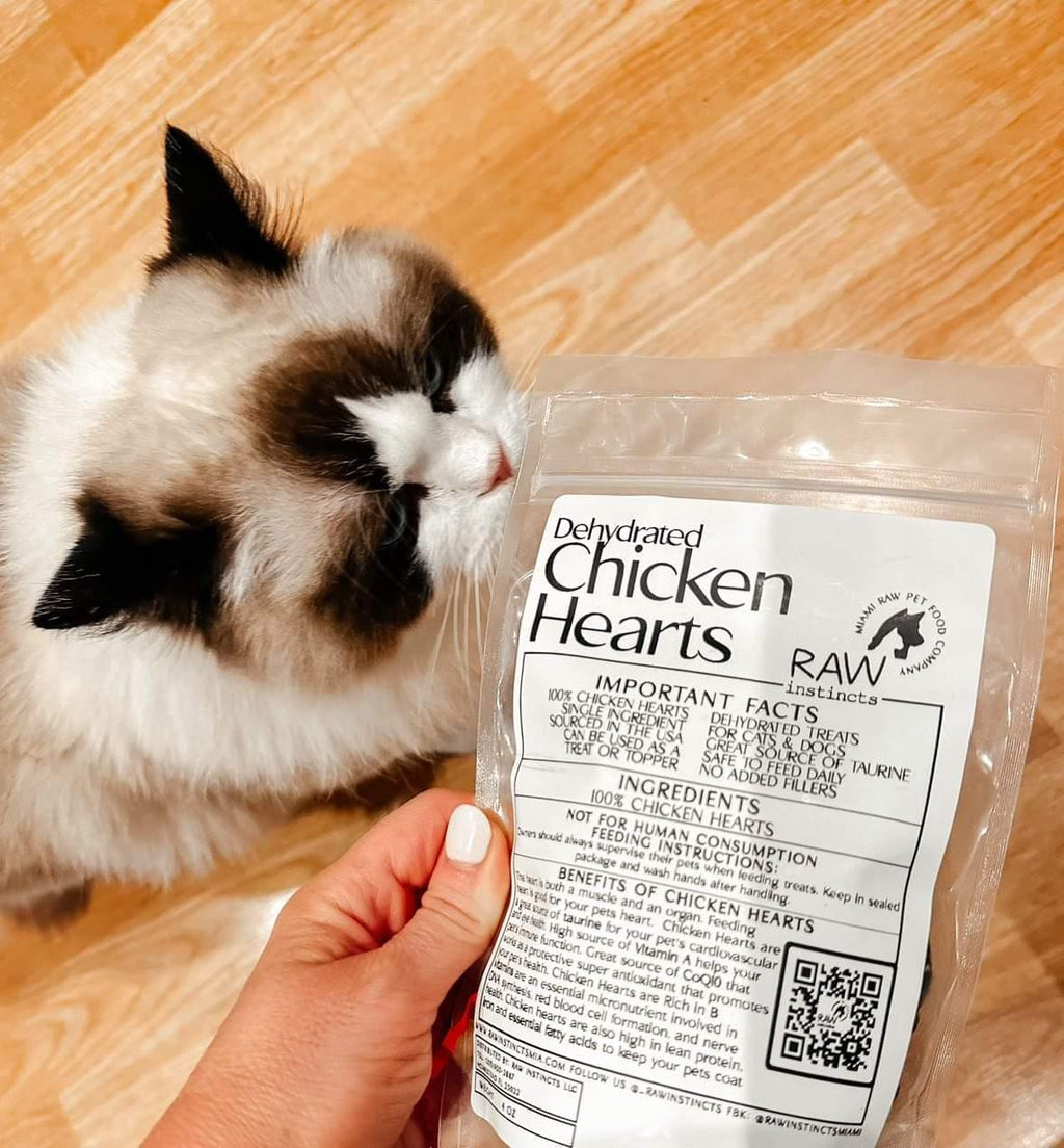 Dehydrated Chicken Hearts — 3.5 oz